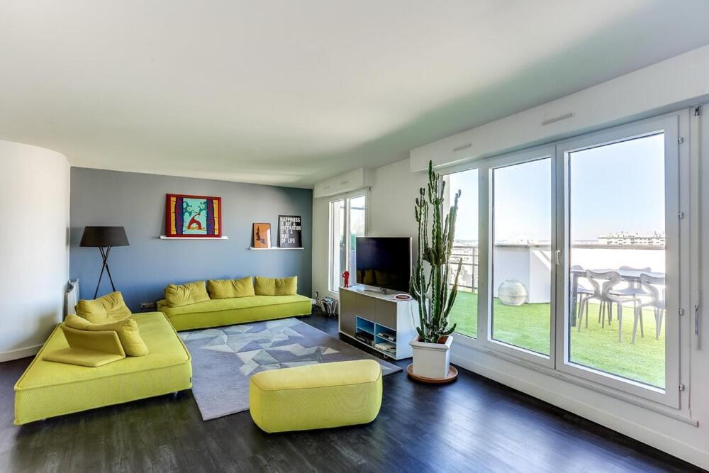 D'exception 20eme, Terrasse De 45m2, Vue Sur La Tour Eiffel Apartamento *